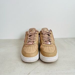 Nike Air Force 1 Tan/Rose Gold